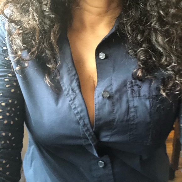 Tory Burch Tops - Tory Burch Eyelet Button Shirt
